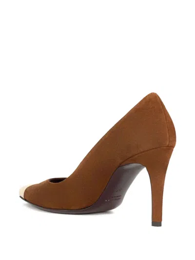 Roberto Festa 70mm Lory Toe-cap Heeled Pumps In Brown