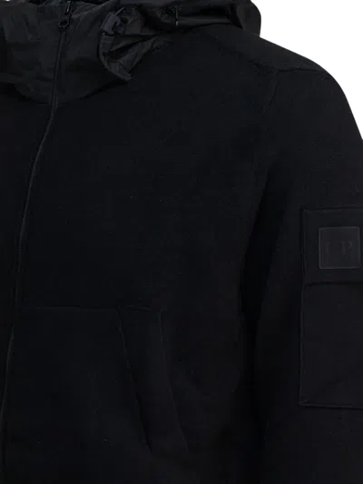 C.p. Company Metropolis Series Hooded-zipped Jacket In Black
