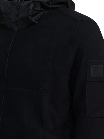 C.p. Company Metropolis Series Hooded-zipped Jacket In Black