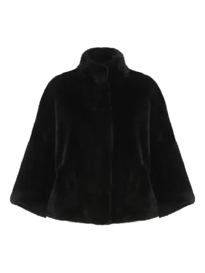 Valentini 1972 Snap-fastening Coat In Black