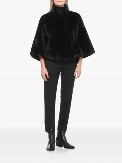 Valentini 1972 Snap-fastening Coat In Black