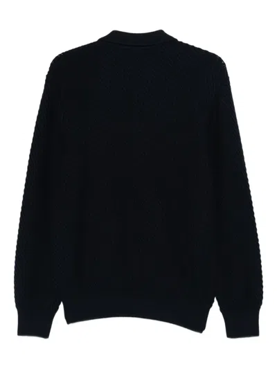 Paul & Shark V-neck Sweater In Black