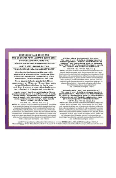 Burt's Bees Hand Cream Trio In Multi