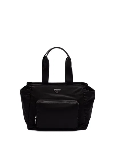 Prada `re-nylon` Baby Bag In Black  