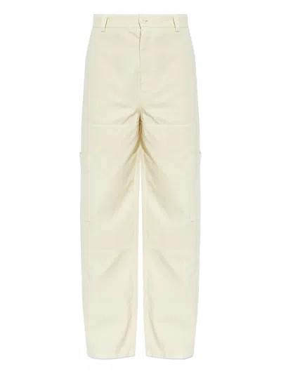 Off-white Cargo Pocket Trousers In Metallic