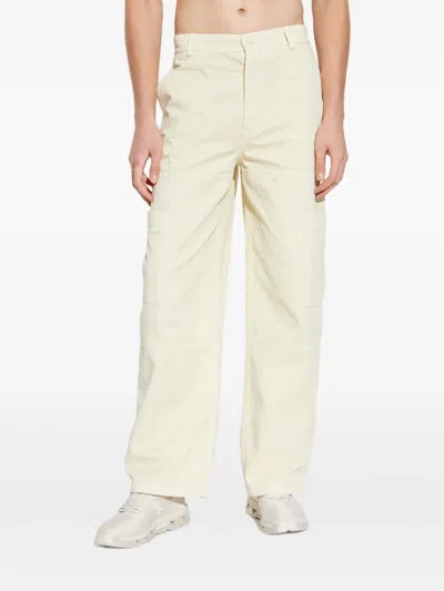 Off-white Cargo Pocket Trousers In Metallic