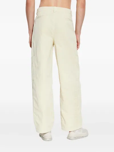 Off-white Cargo Pocket Trousers In Metallic