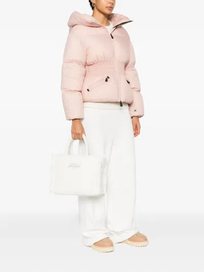 Mc2 Saint Barth Mini Vanity Logo-embroidered Tote Bag In White