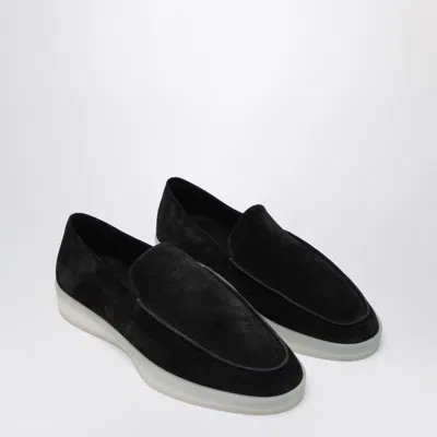 Fear Of God Suede Loafers With Rubber Sole And Round Toe In Black