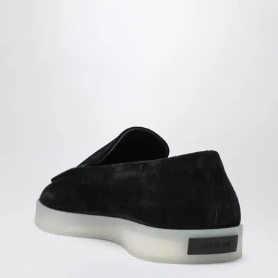 Fear Of God Suede Loafers With Rubber Sole And Round Toe In Black
