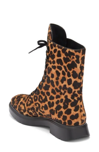 Stuart Weitzman Mckenzee Genuine Calf Hair Combat Boot In Brown