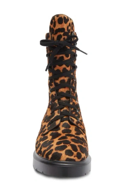 Stuart Weitzman Mckenzee Genuine Calf Hair Combat Boot In Brown