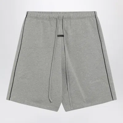 Essentials Fear Of God  Grey Shorts With Contrasting Trims In Gray
