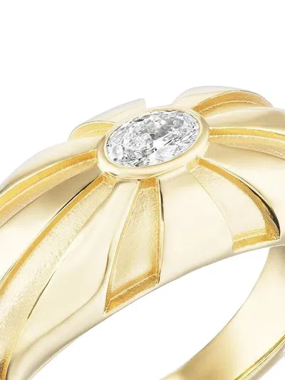 Sorellina 18k Yellow Gold Electric Moonbeam Diamond Ring In Gold