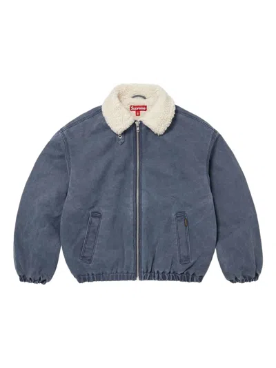 皮毛一体衬里飞行员夹克