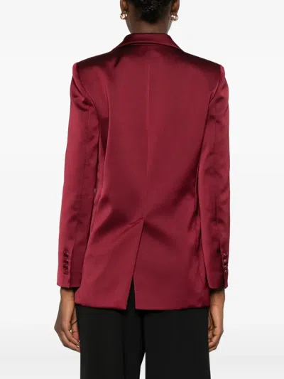 Blanca Vita Double-breasted Blazer In Red