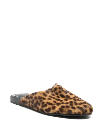 Ancient Greek Sandals Leopard-print Mules In Animal Print