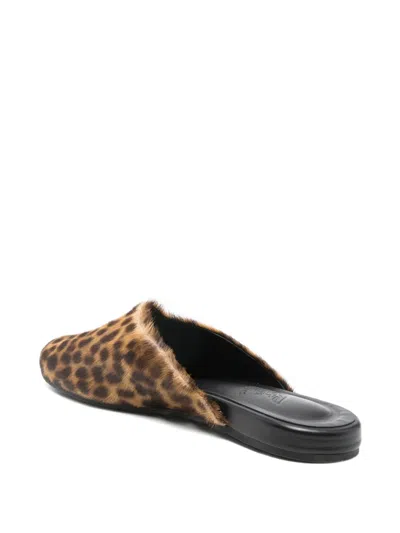 Ancient Greek Sandals Leopard-print Mules In Animal Print