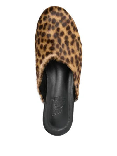 Ancient Greek Sandals Leopard-print Mules In Animal Print