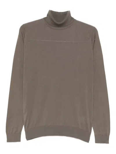 John Smedley Hawley Pullover Roll Neck In Brown