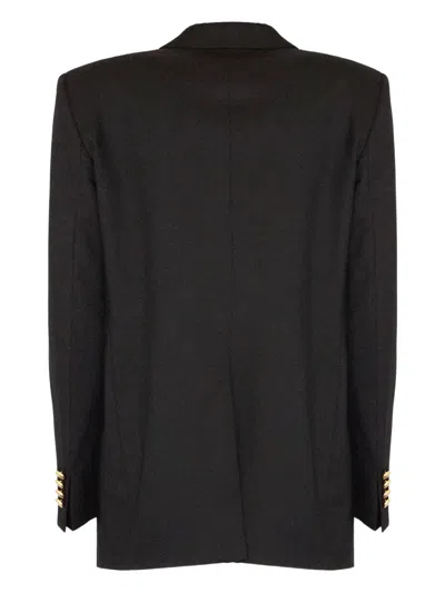 Tagliatore Buttons Double-breasted Blazer In Black