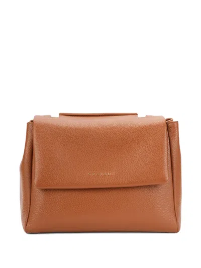 Orciani Sveva Chain-strap Shoulder Bag In Brown