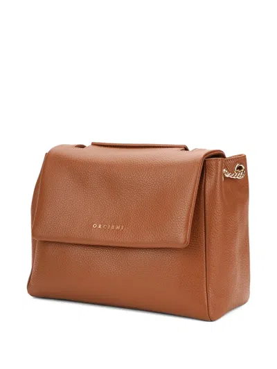 Orciani Sveva Chain-strap Shoulder Bag In Brown