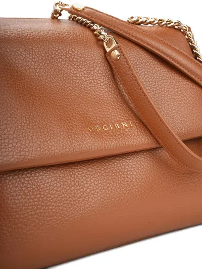 Orciani Sveva Chain-strap Shoulder Bag In Brown