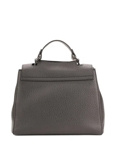 Orciani Sveva Flap Tote Bag In Gray