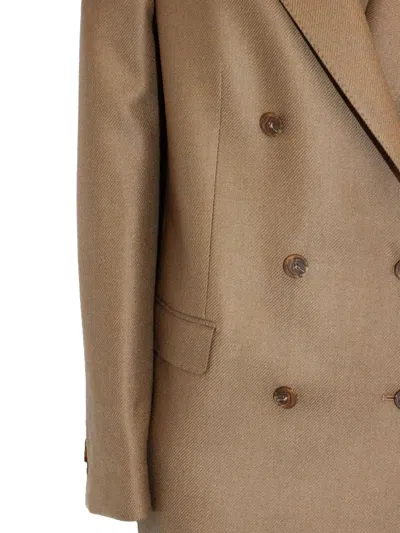 Tagliatore Jasmine Double-breasted Jacket In Brown