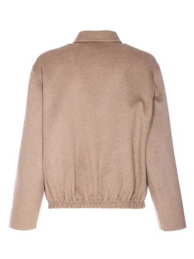 The Row Long Sleeve Casual Jacket In Brown