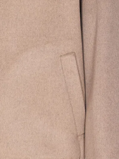 The Row Long Sleeve Casual Jacket In Brown