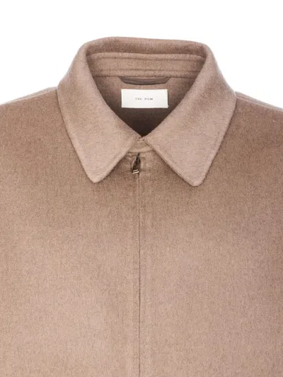 The Row Long Sleeve Casual Jacket In Brown