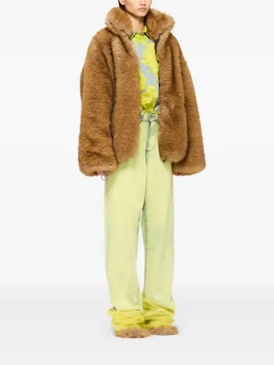 Msgm Floral-detail Shirt In Multi