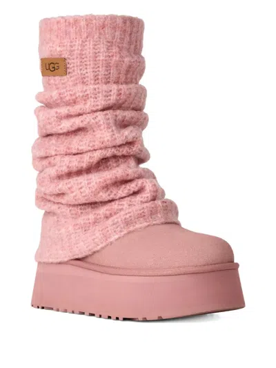 Ugg Classic Mini Dipper Legwarmer Boots In Pink