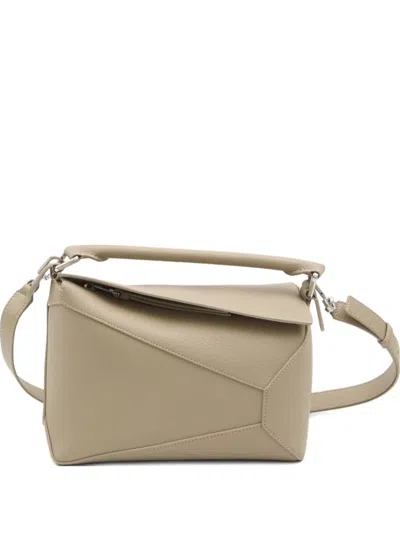 Loewe Small Puzzle Edge Tote Bag In Neutral