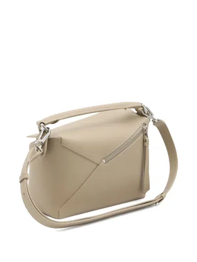 Loewe Small Puzzle Edge Tote Bag In Neutral