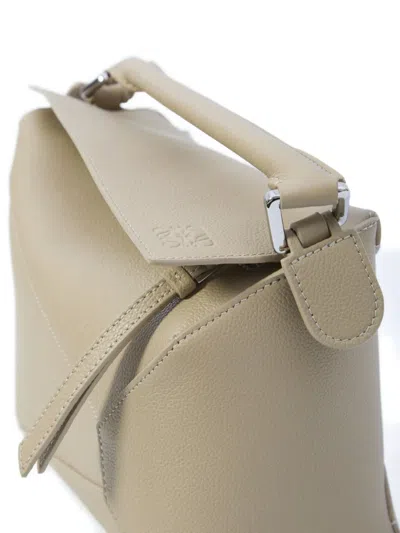 Loewe Small Puzzle Edge Tote Bag In Neutral
