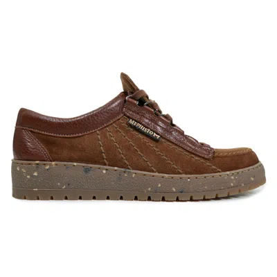 Mephisto Rainbow Shoes Velours 9858n Brown Suede In Brown