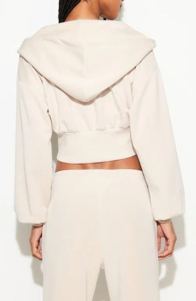 Spiritual Gangster Rhya Zip Hoodie In Neutral