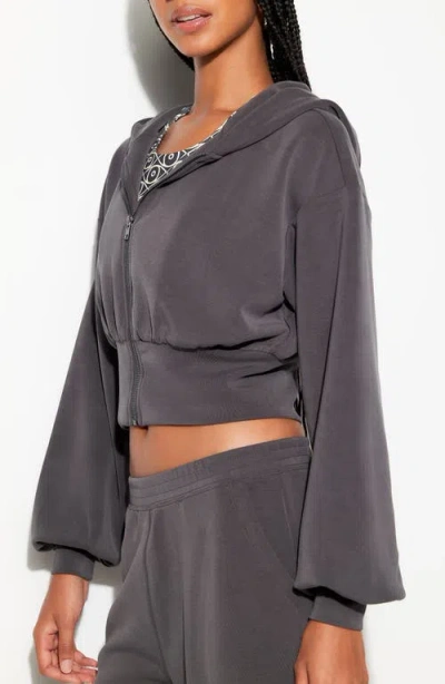 Spiritual Gangster Rhya Zip Hoodie In Gray