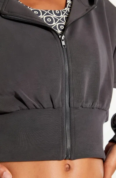 Spiritual Gangster Rhya Zip Hoodie In Gray