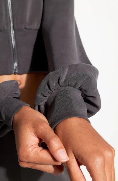 Spiritual Gangster Rhya Zip Hoodie In Gray