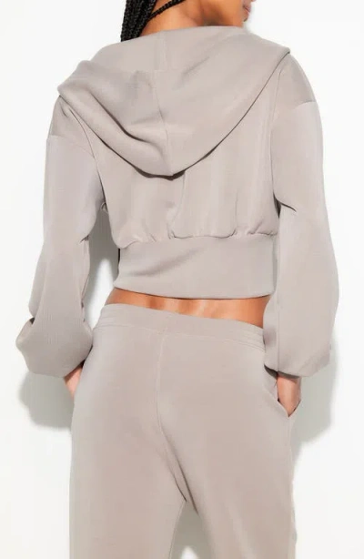 Spiritual Gangster Rhya Zip Hoodie In Gray