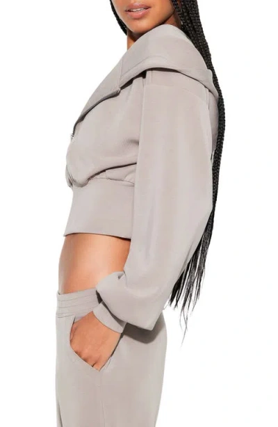 Spiritual Gangster Rhya Zip Hoodie In Gray