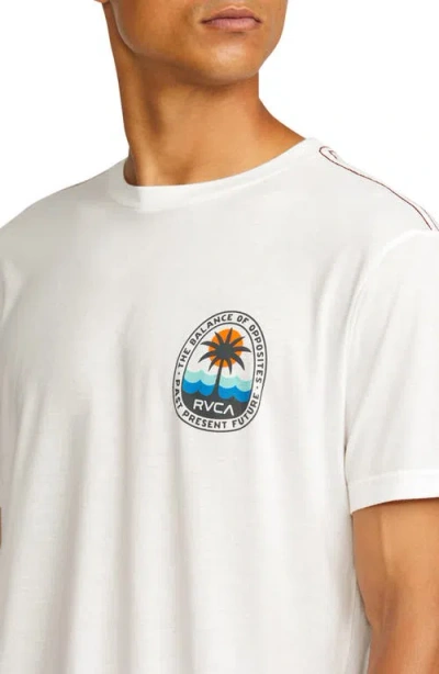 Rvca Palm Patrol Slim Fit Graphic T-shirt In White