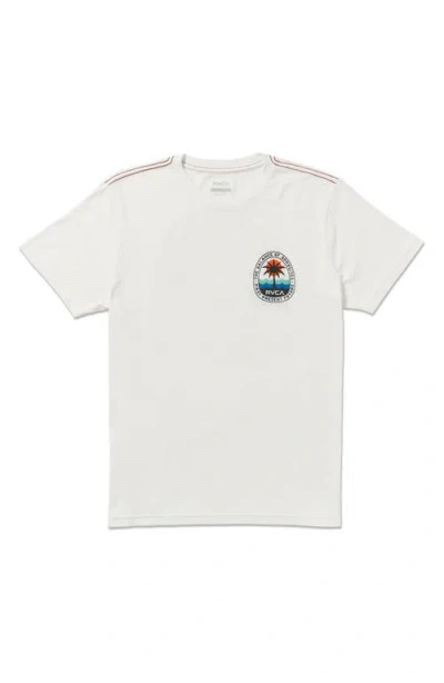 Rvca Palm Patrol Slim Fit Graphic T-shirt In White