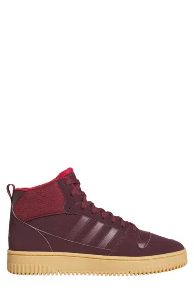 Adidas Originals Adidas Break Start Winterized Basketball Sneaker In Burgundy