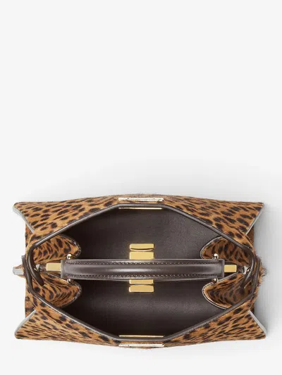 Fendi Petite Peekaboo Iseeu Leopard-print Tote Bag In Animal Print