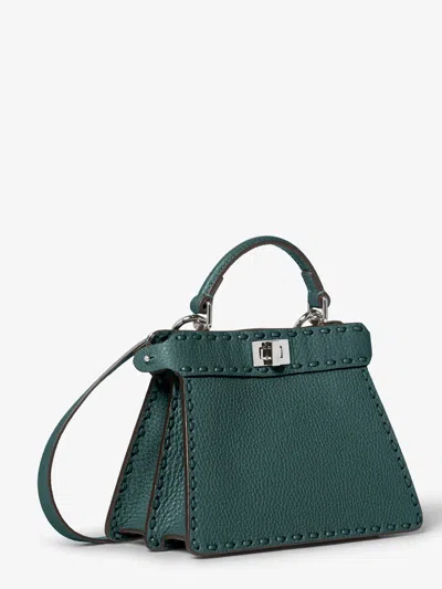 Fendi Petite Peekaboo Iseeu Shoulder Bag In Green